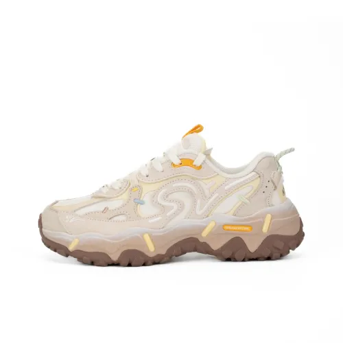 ANTA SNEAKERVERSE Печенье Низкий Топ Повседневная Обувь Женская Белый Желтый