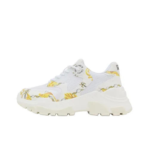 VERSACE JEANS Низкий топ Повседневная обувь Женская Белая