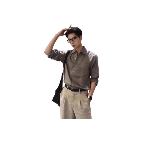 LEONBINNO Хаки Унисекс Рубашки