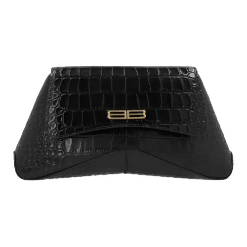 Balenciaga Red Carpet Кожа Сумка через плечо Большая Женская Черная