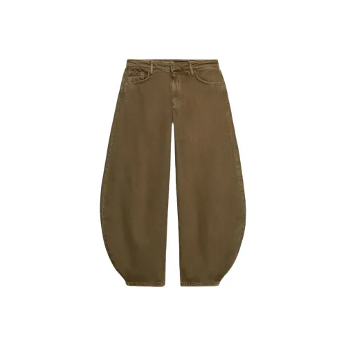 ZARA ZW Series Хаки Женские Джинсы