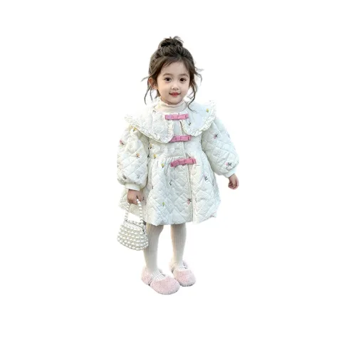 ZHIO Экрю Детские дошкольные утеплённые куртки