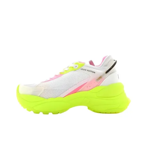 LOUIS VUITTON Run 55 Low Топ Повседневная обувь Женская Белый Желтый