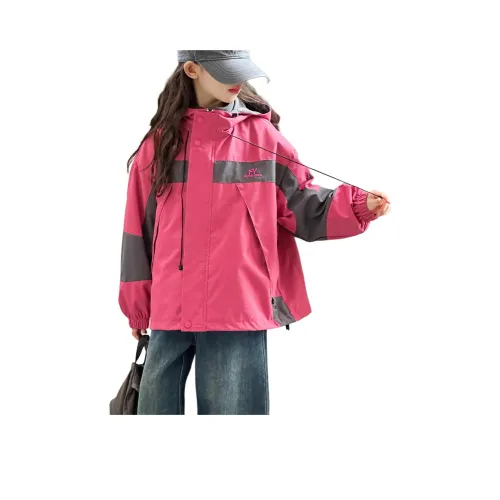 YUGUOGUO Розовое Красное Пальто с Подкладкой Liner Унисекс Ветровка