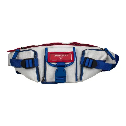 Jimmy Choo Кожа Бананка Мужская Синяя и Белая