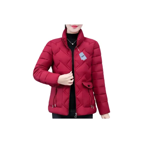 EMINU Воротник-стойка Хлопковый пуховик Женские