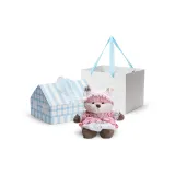 Лиса Персик 35 см (Дворцовый розовый платье, коробка включена)