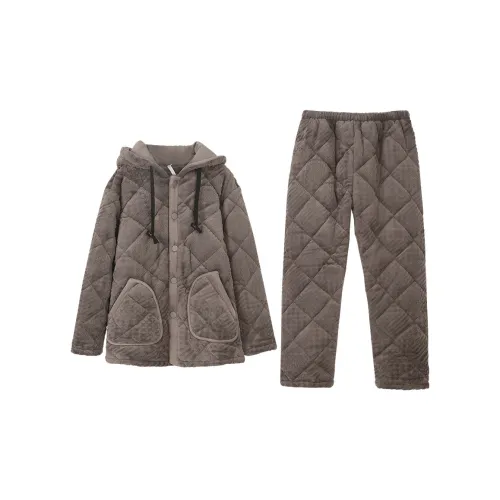 Aannsfam Желудево-коричневый Мужской Пижамный комплект