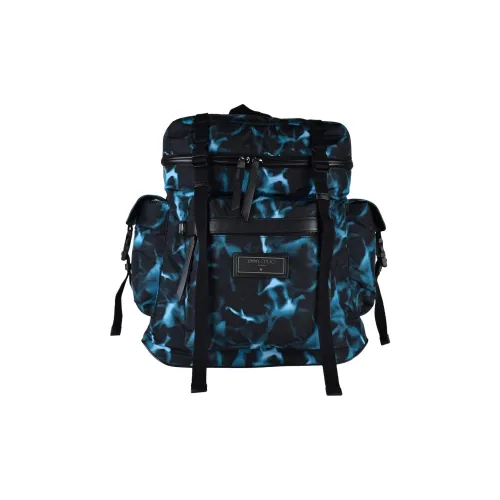 Jimmy Choo Nylon Backpack Standard Unisex Blue Black Джимми Чу Нейлоновый Рюкзак Стандартный Унисекс Синий и Черный