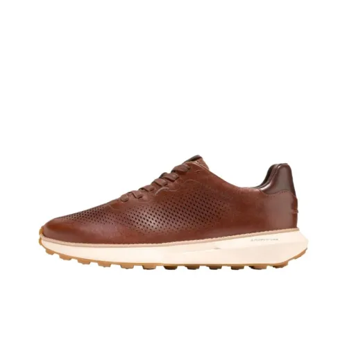 COLE HAAN GrandPrø Ashland Лазерная Перфорированная Легкая Низкая Повседневная Обувь Мужская Коричневая