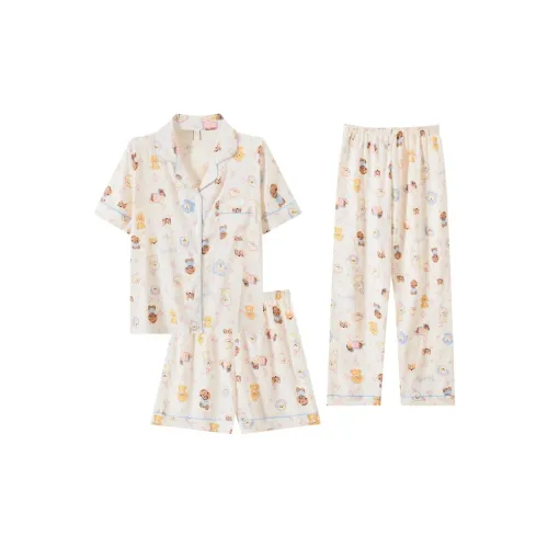 XIAOLIZI Пижамный комплект женский трехкомпонентный комплект