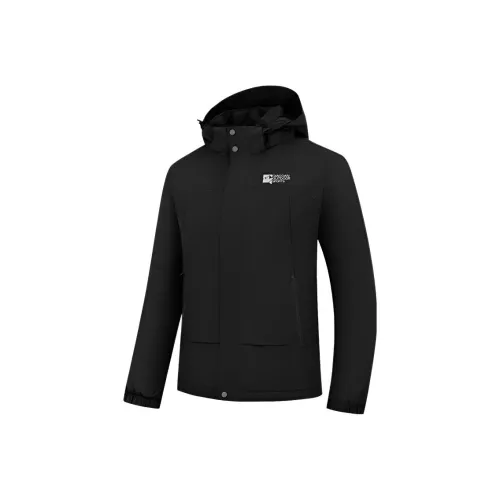 QIAODAN Черный Мужской Тренч