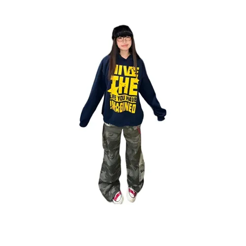 PZHK Темно-синие женские свитшоты