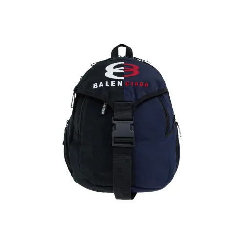 Balenciaga Текстиль Ткань Рюкзак Мужской Морской Синий и Черный