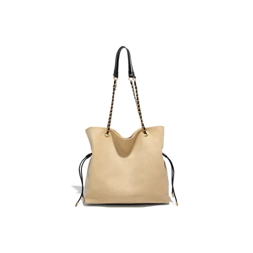 CREAM BEAR Флис Шерстяной Сумка на плечо Стандартная Женская Экрю Коричневый Кофейный Черный