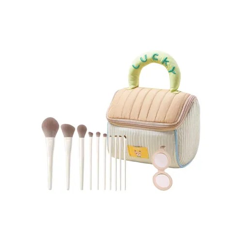 Светлый кофейный Milk Puff COTTAGE Косметичка Косметические кисти Зеркало для макияжа Наборы одежды