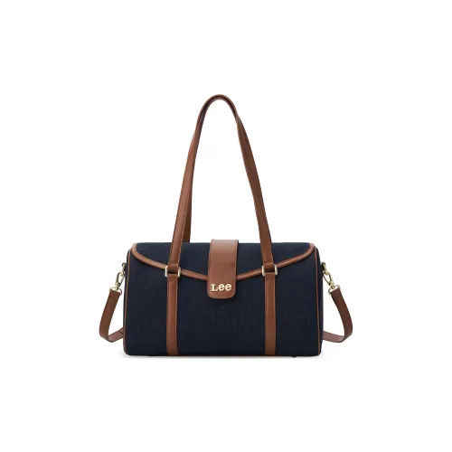 Lee ПУ (полиуретан) текстильная смесь сумка через плечо стандартная унисекс черный синий коричневый