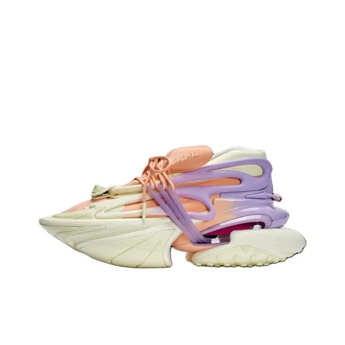 BALMAIN Unicorn Низкий Топ Повседневная Обувь 7 см Женская Фиолетовая