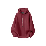 Флисовая подкладка, бордовый (большой, минималистский стиль, лев)