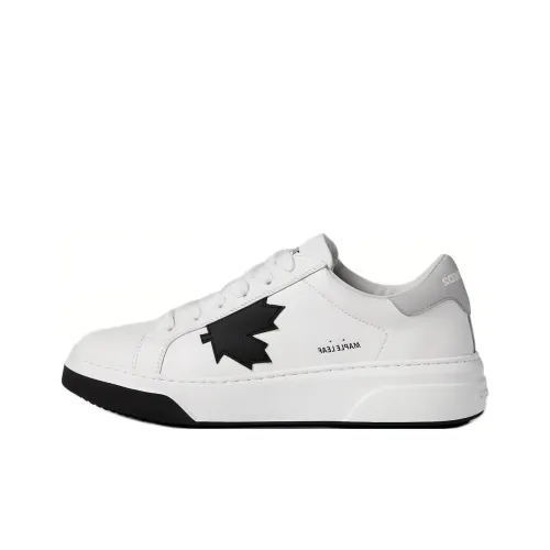 DSQUARED 2 Низкие кроссовки для скейтбординга Мужские Белые