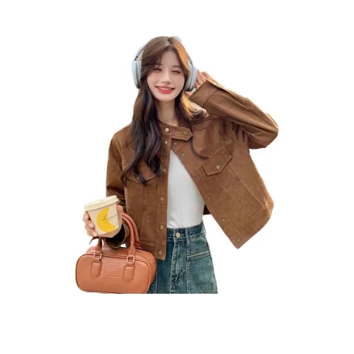 LANGQING Женские Короткие Пальто