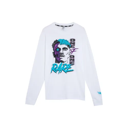 PUMA MELO Синий Hive LS Tee T Рубашка Мужской Белый