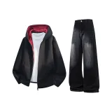 Чёрный топ + чёрные джинсы