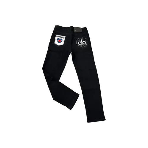 PWUE Черные Унисекс Джинсы