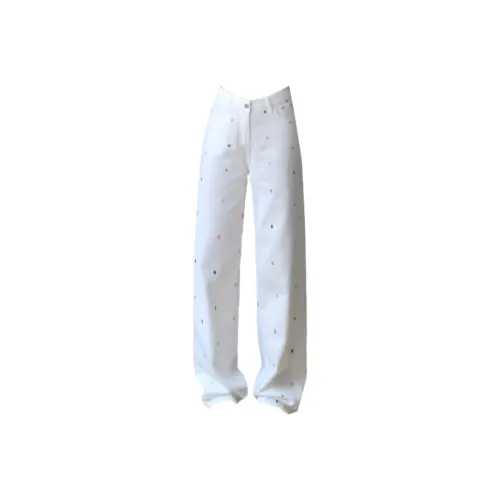 SNEIKLAU Ecru Unisex Jeans