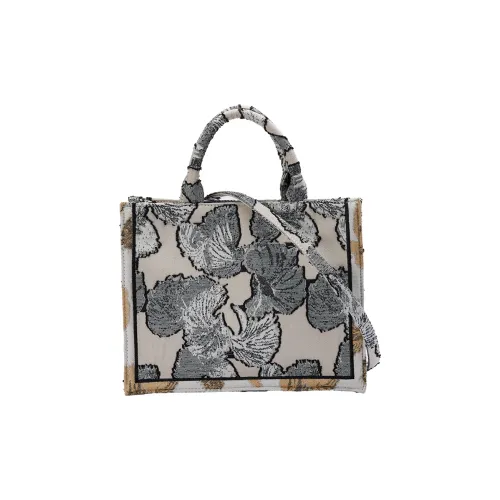 URBAN REVIVO Ткань Сумка через плечо Большая Женская Хаки Светлая