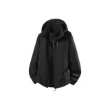 Черный улучшенный утолщенный с флисовой подкладкой, съемный