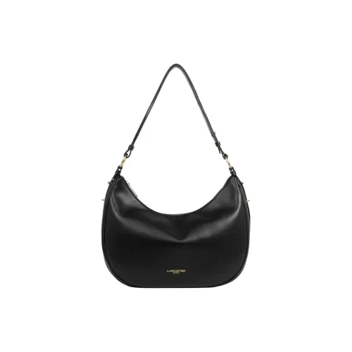 Сумка через плечо Lancaster из коровьей кожи большая женская черная