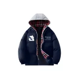 Темно-синий, красная клетка