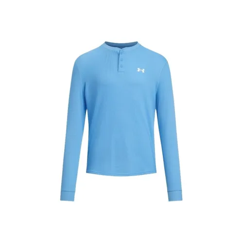 Under Armour Blue Men's T-Shirts Уnder Armour Синий Мужской Т-Рубашки