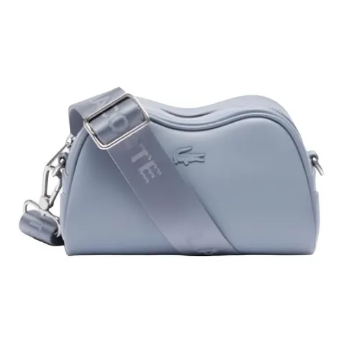 LACOSTE Сумка через плечо из коровьей кожи Mini Женская Светло-синяя