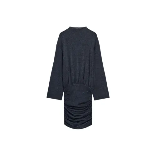 ZARA Длинное платье с длинными рукавами женское