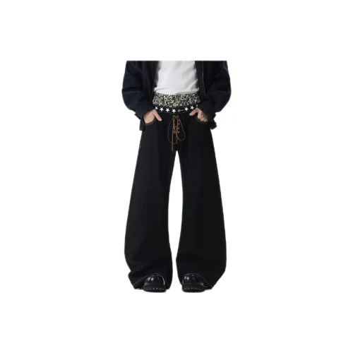 TONYBEAR Черный Унисекс Джинсы