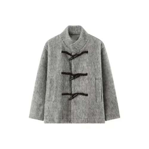 ONE PASS STUDIO Серый Женский Пальто