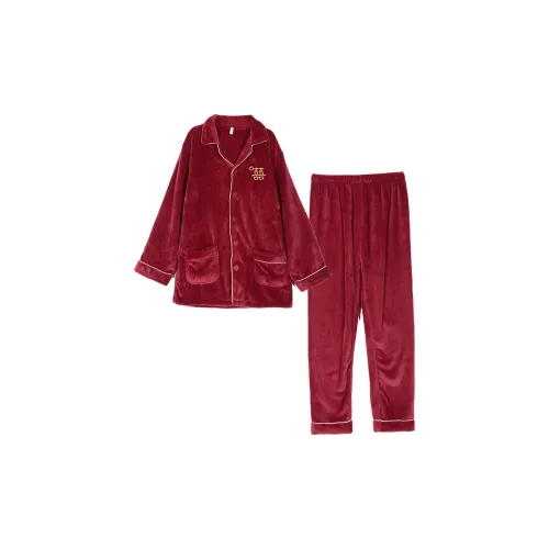 FENTENGCARE Красный Мужской Пижамный Комплект