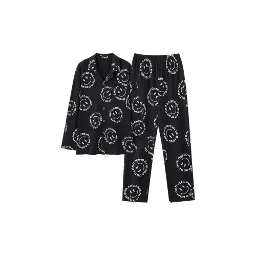 Mulong Family Черный мужской комплект пижам