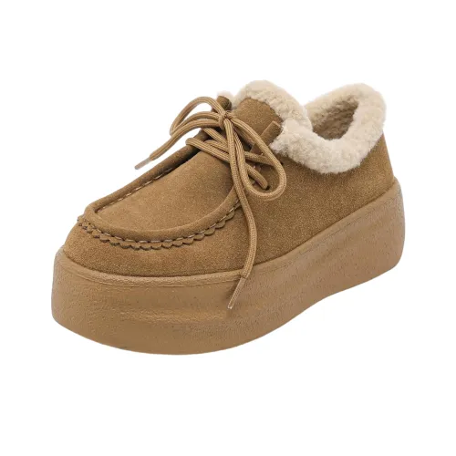 ST SAT Повседневная обувь с увеличением высоты Низкий топ Утепленная обувь Женская