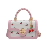 Розовый, с украшением "Вишня"