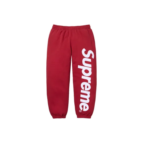 Supreme FW25 WEEK7 Сатин Аппликация Свитшот Вязаные Тренировочные Штаны Унисекс