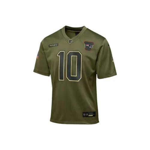 nike x NFL T-рубашка Drake Maye New England Patriots Salute To Service Детская