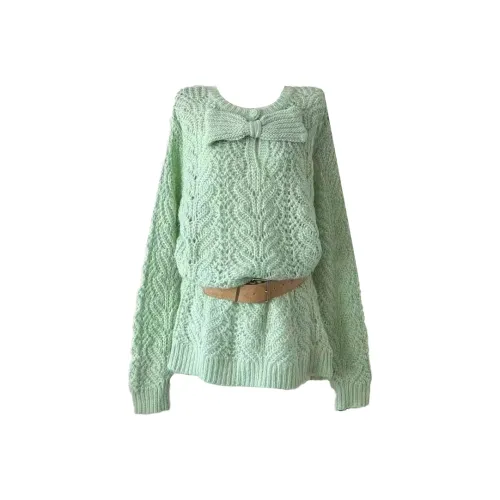 GRAYISMOON Зеленый Женский Трикотаж