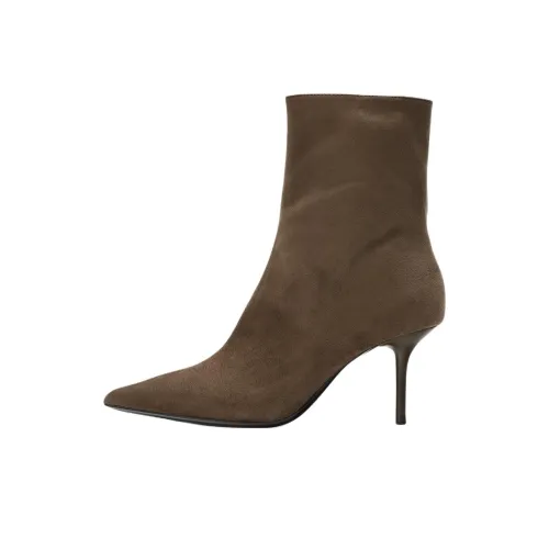 ZARA Ботильоны 7,5 см Женские Серые