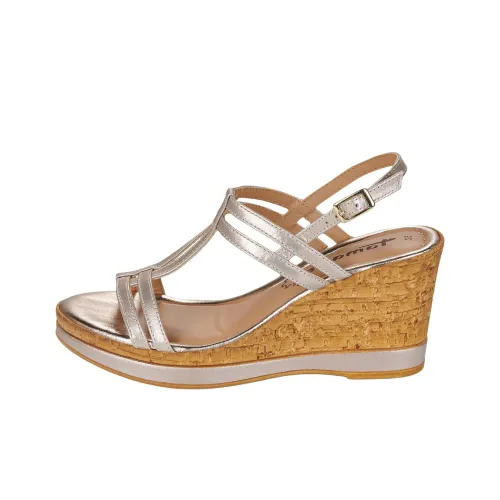 Tamaris One Ремень Сандалии 9 см Женские Серебряные