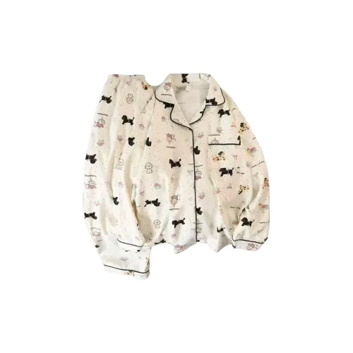 HANQIANNUO Весна-осень Пижама Женские Длинный рукав