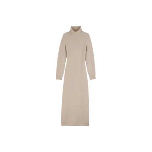 LONGCHAMP Длинное платье с длинными рукавами женское