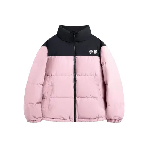 Подкладка Neon Soft Pink Black Unisex Down Jacket